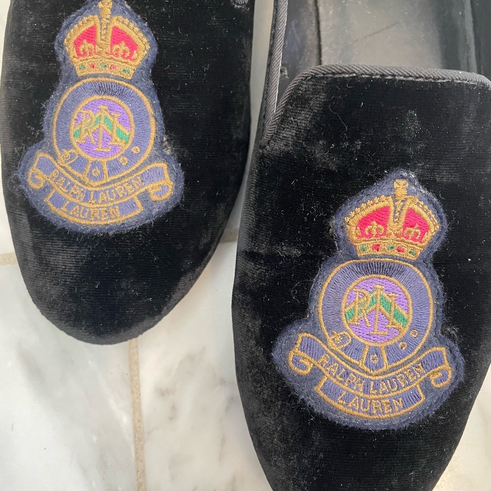 Ralph Lauren Blue Label Velvet Loafers